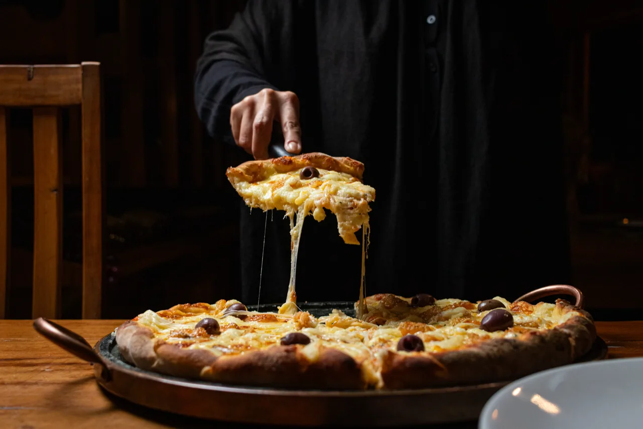 Pizza de camarão em fatia Bazzini
