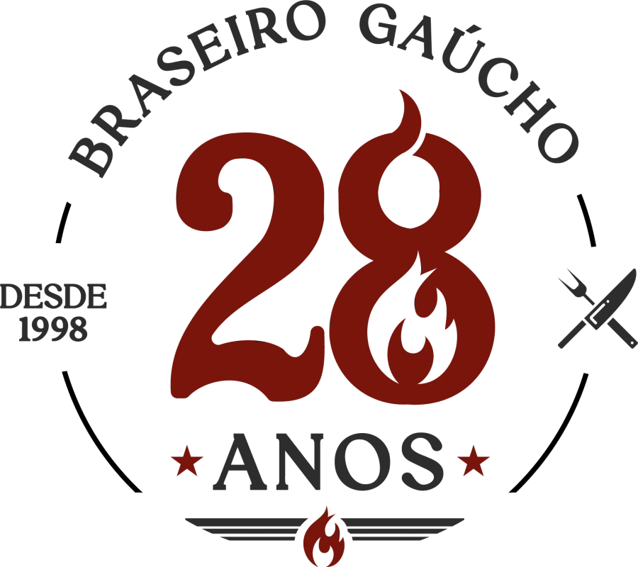 Selo redondo Braseiro Gaúcho 28 anos, desde 1998